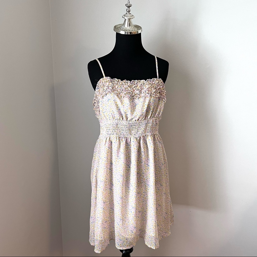 NWT STORIA Floral Adjustable Spaghetti Strap Dress Women’s Size Large